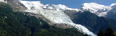 Le glacier des Bossons