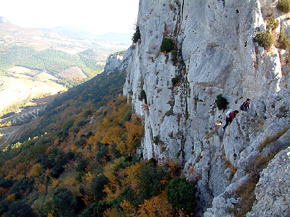 Le passage en haut des dentelles