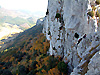 Les falaises, lieu d'escalade