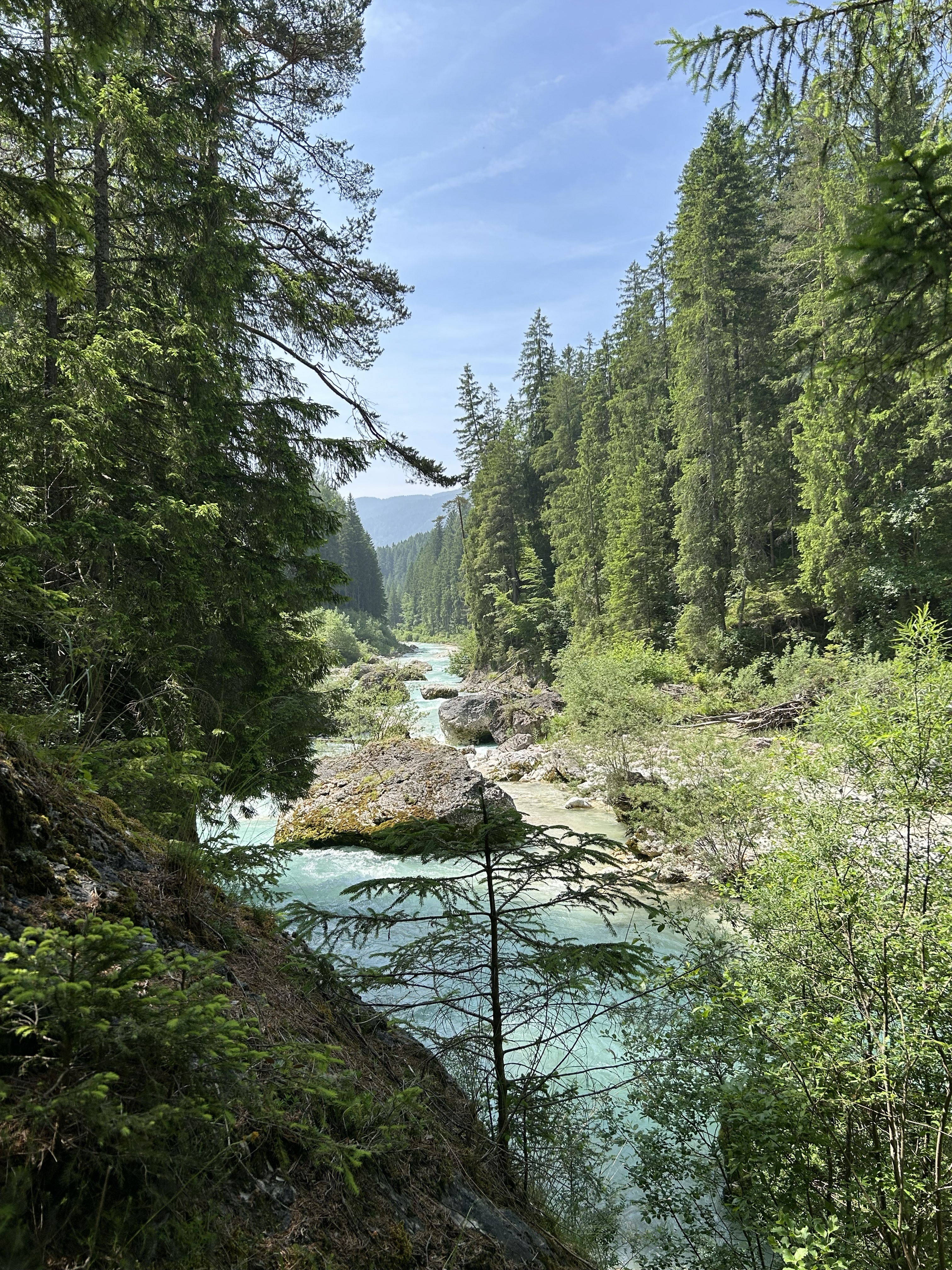 Le torrent Boite, dans la vallée de Cortina