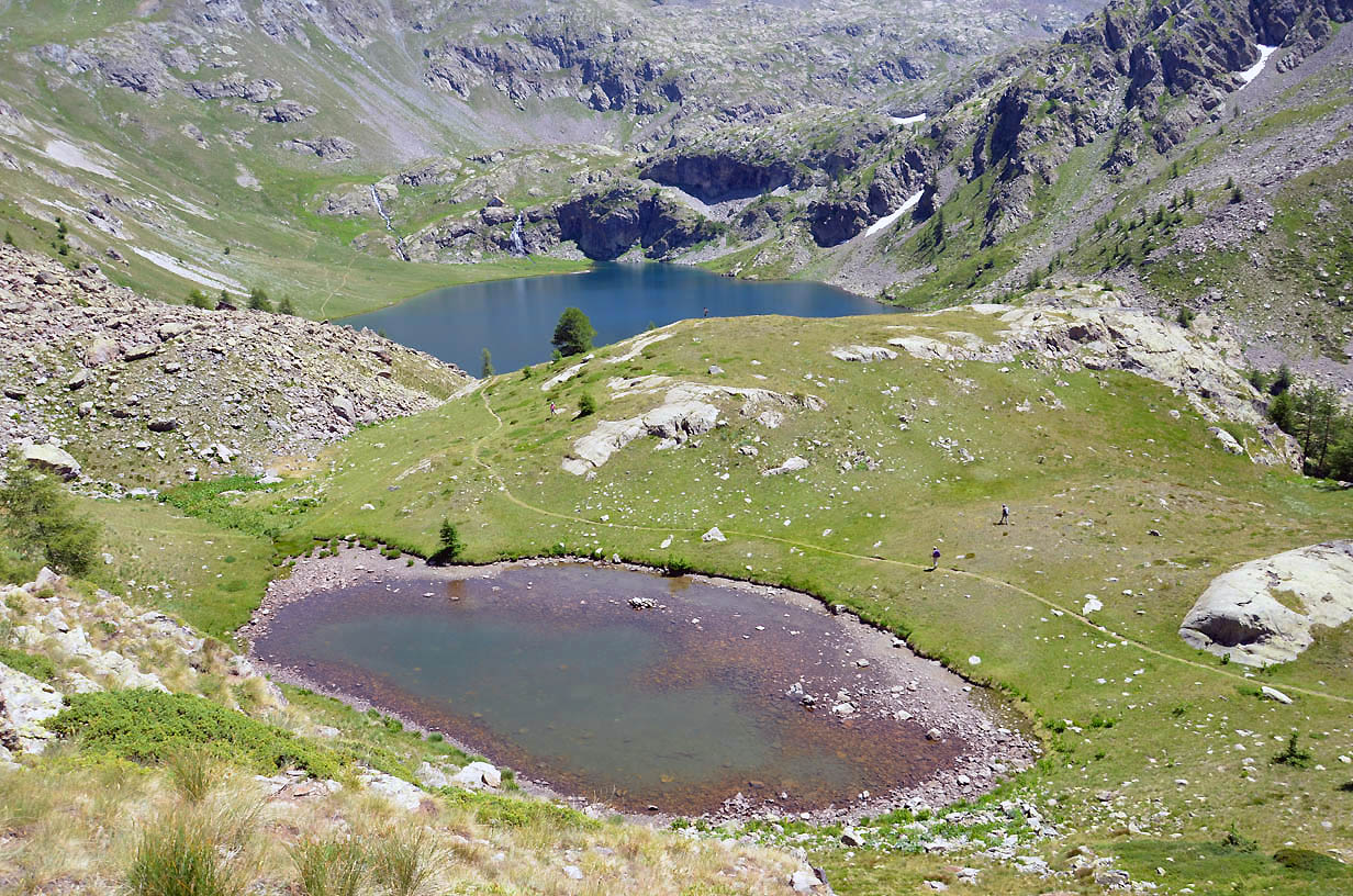 Vue tronquée sur le grand lac des vens | Jausiers 2017