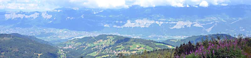La valle de Grenoble et le massif de la chartreuse