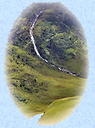La cascade du Nant-Bramant, depuis les pentes du carrelet