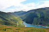 Vers la valle de l'arvan et le lac de grand maison