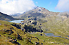 Le refuge de l'Etendard et le lac Bramant