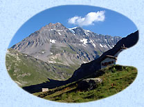 Le col de la Vanoise, la grande Casse depuis le refuge entre deux eaux