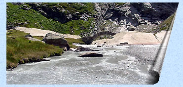 Le torrent avant la cascade de la Reculaz