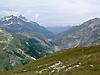 Le lac du Chevril et le mont blanc