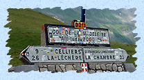 Le panneau du col de la madeleine