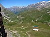 La valle de la Chavire depuis le refuge de Peclet-Polset