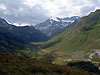 Valle de la chavire, les sommets de Polset et de Peclet, glacier de Gbroulaz