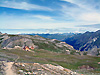 Le refuge de la Valette et les sommets alpins