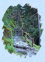Chemin de la balade des cascades du Ruitor