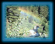 Arc en ciel permanent sur la premire cascade